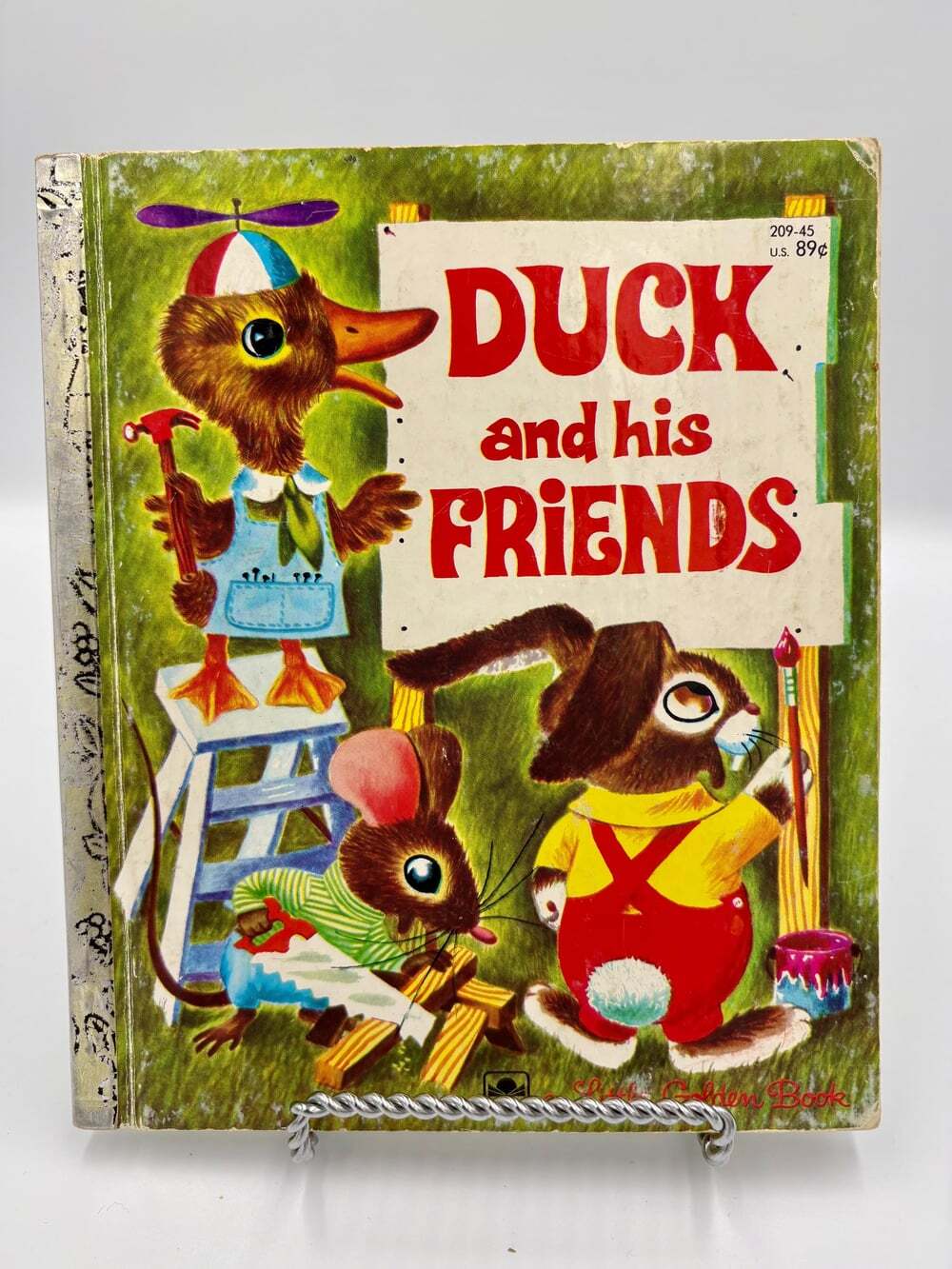 Duck and His Friends | Vintage 1949 Little Golden Book | Classic Mid-Century Chi